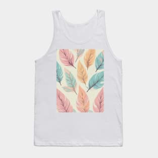 Leaves pastel seamless pattern Tank Top